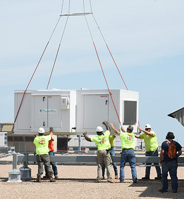 Houston Helicopter HVAC Lift