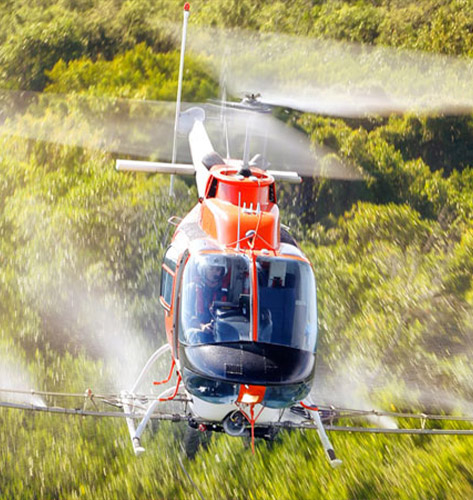 Houston Helicopter Wet and Dry Spreading